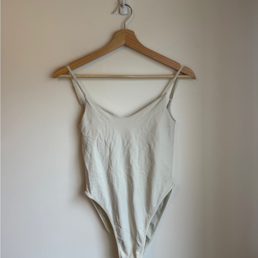 Free People Cream Bodysuit